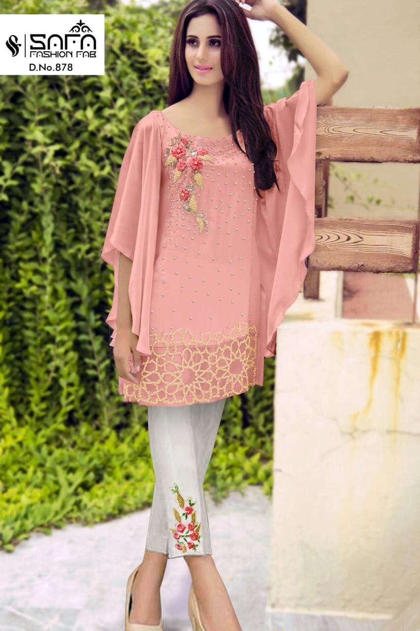 SAFA FASHION SF-978 DESIGNER PURE GEORGETTE KURTI 