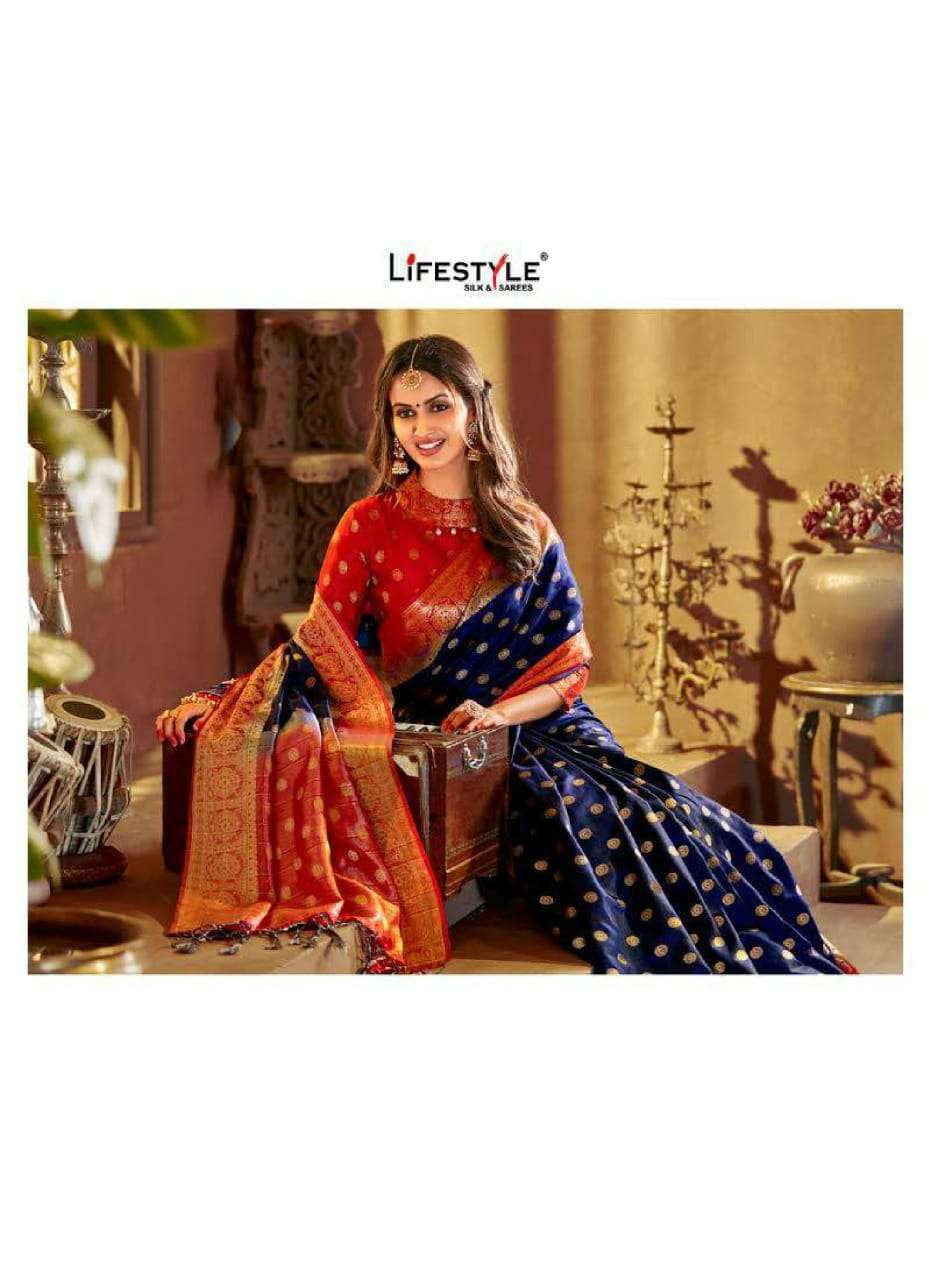 SAMPADA VOL 2 BY LIFESTYLE NYLONE SILK PARTY WEAR SAREE