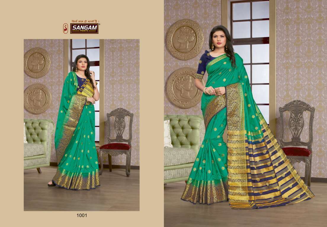 SAANVI SILK DESIGNER SILK ZARI WEAVING SARIS WHOLESALER