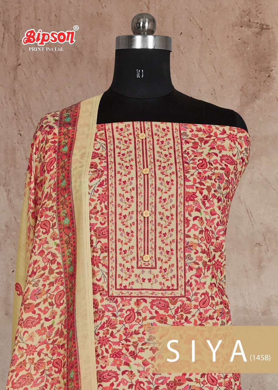 SIYA 1458 BY BIPSON COTTON LAWN CASUAL WEAR FANCY DRESS MATERIALS