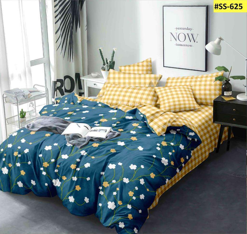 SUPER SOFT DOUBLE BEDSHEETS WITH TWO PILLOW COVER LOWEST COST