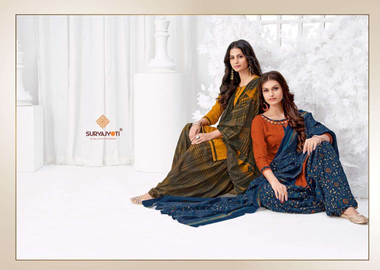 SURYAJYOTI PATIALA KUDI VOL 20 COTTON DRESS WITH COTTON DUPATTA