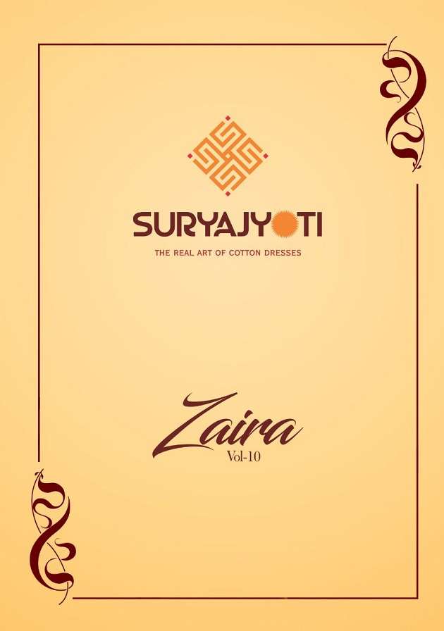 SURYAJYOTI ZAIRA VOL-10 HEAVY JAM SATIN SUIT WITH CHIFFON DUPATTA 