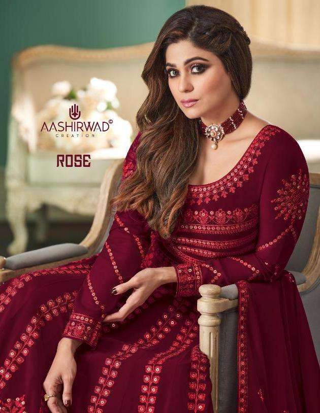 aashirwad rose series 8519-8523 real georgette suit 