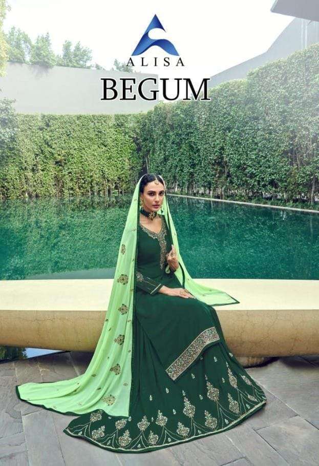 alisa begum series 7001-7006 Pure faux Georgette suit 