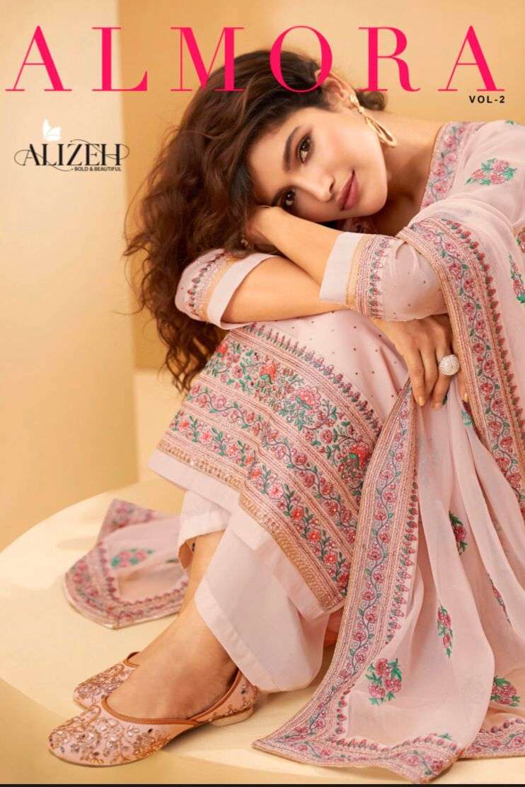 ALIZEH OFFICIAL ALMORA VOL-2 DESIGNER FANCY SUIT 