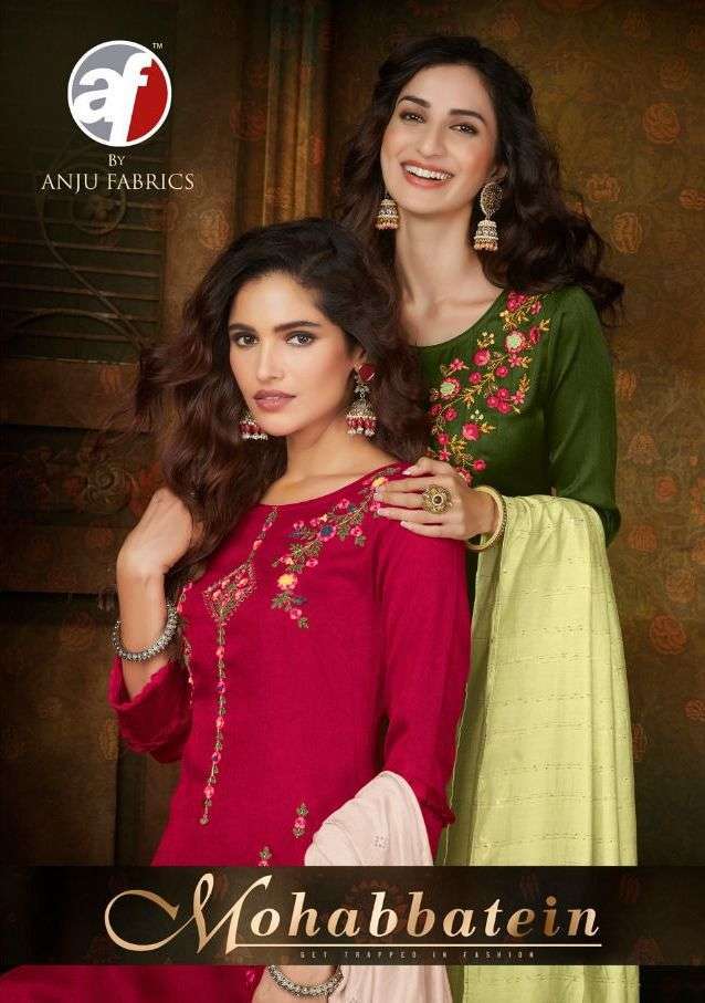 anju fab mohabbatein series 3001-3008 Comfort silk suit