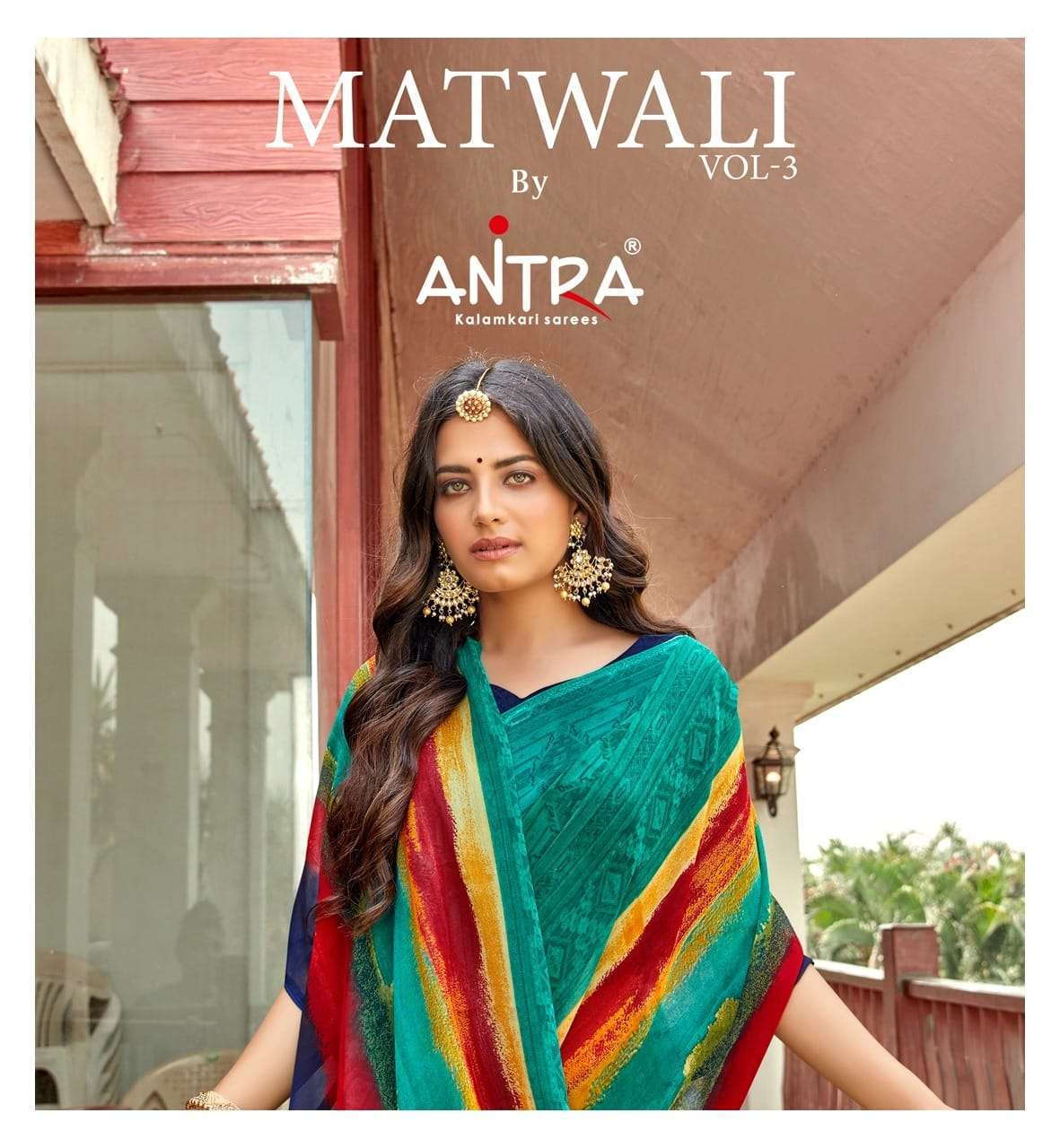 antra matwali vol 3 series 74561-74570 weightless print saree