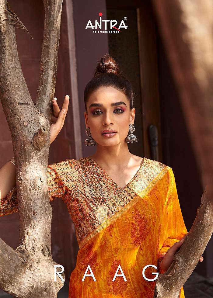 antra raag vol 1 series 72981-72990 Georgette print saree