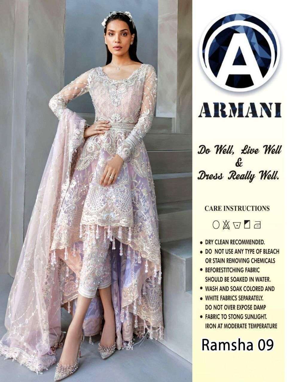 ARMANI RIMSHA 09 DESIGNER BUTTERFLY NET SUIT 