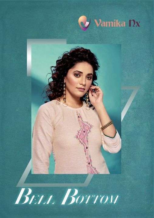 BELL BOTTOM BY VAMIKA NX COTTON DAILY WEAR DESIGNER KURTI