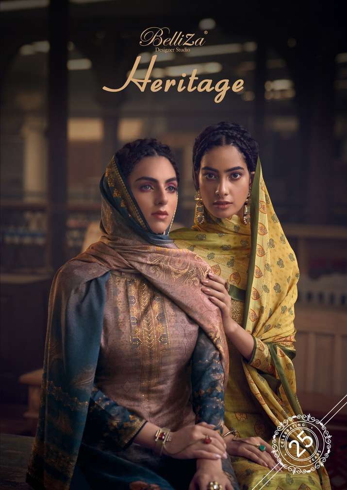 belliza heritage series 721001-721010 Pure Handloom Silk suit