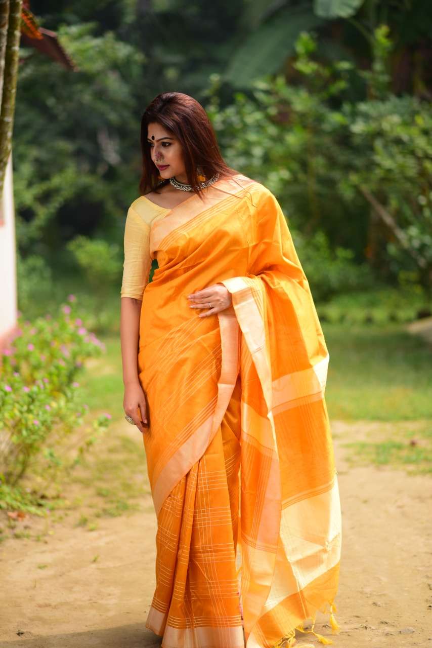 BT-10 DESIGNER BANGLORI RAW SILK SAREE