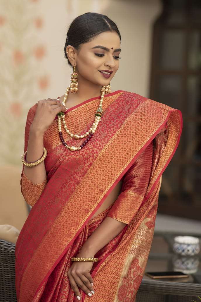 BT- 10 DESIGNER SOFT KANCHIPURAM SILK SAREE 