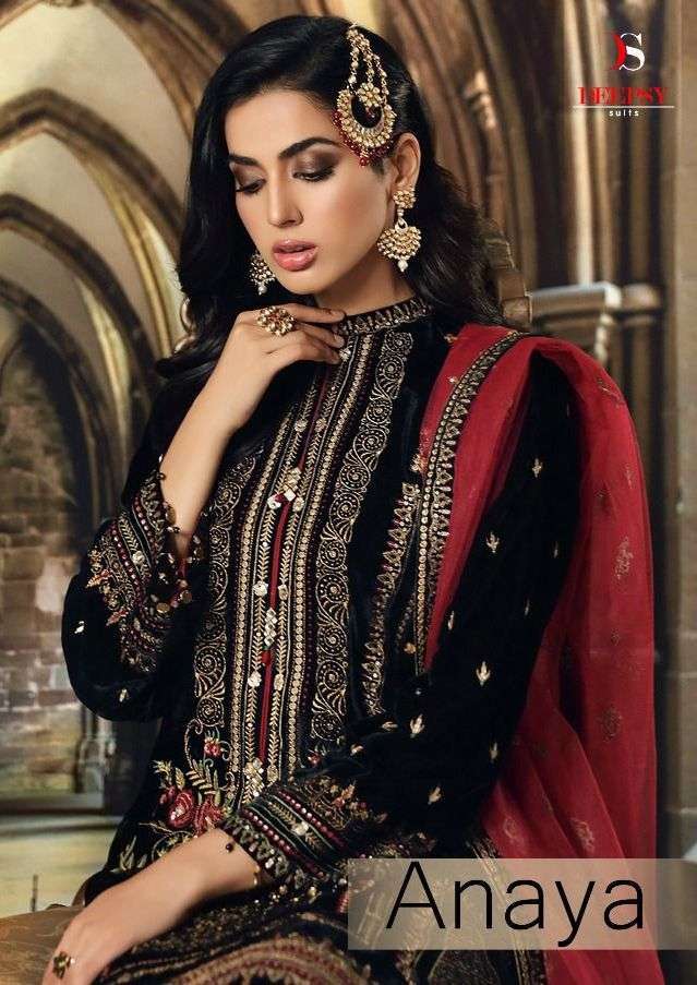 deepsy suits anaya velvet series 1171-1176 pure velvet suit