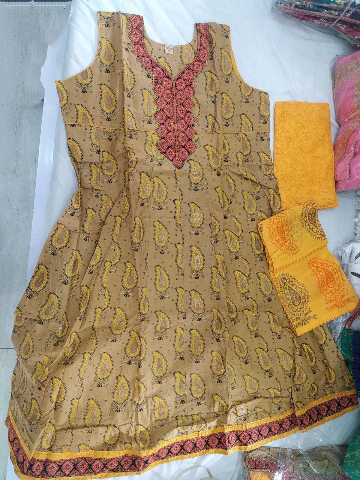 Fancy Work Suit-7 Pure Cotton with Embroidery Work suit