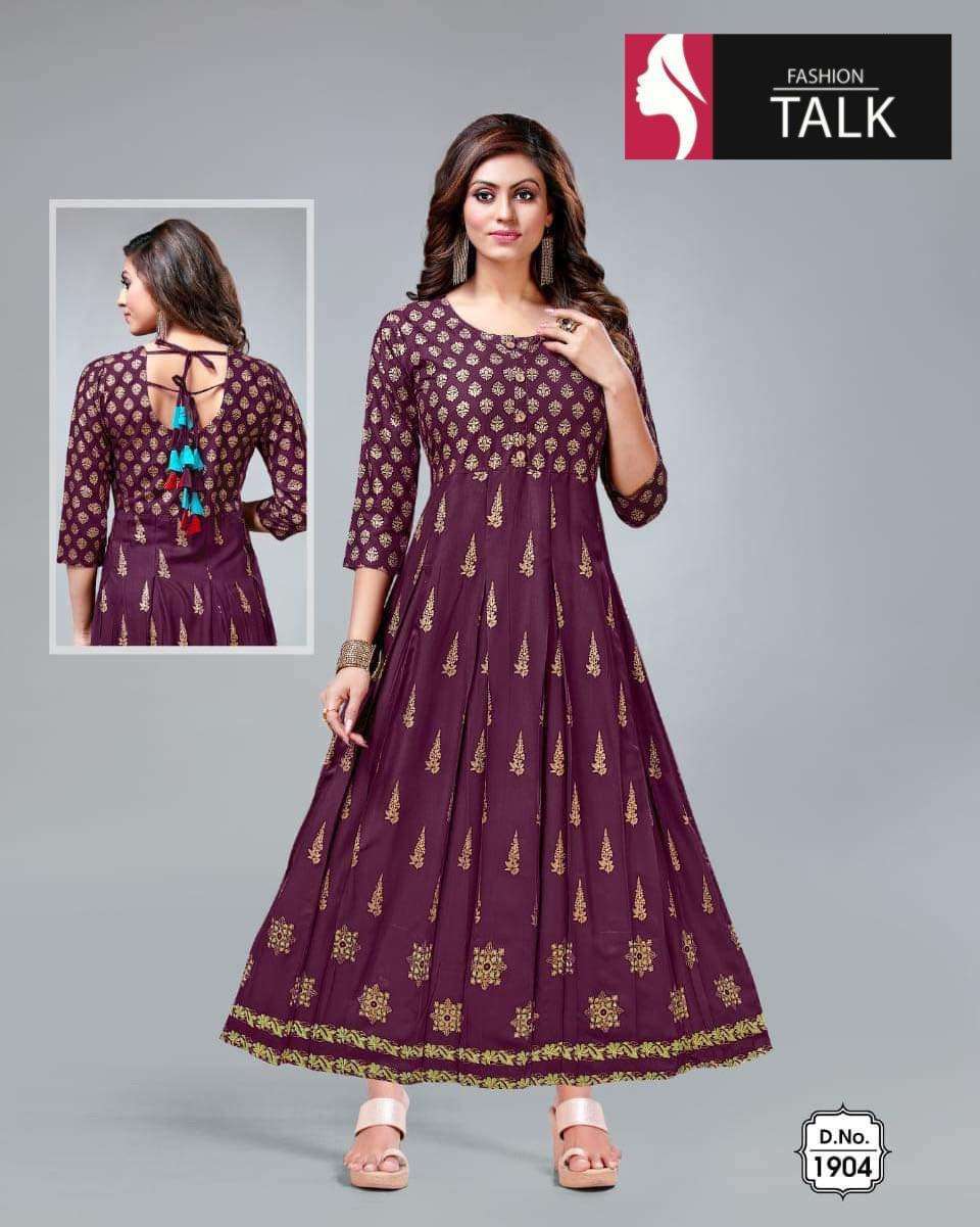 fashion talk rayon dori pattern series 1901-1907 14 kg rayon kurti 