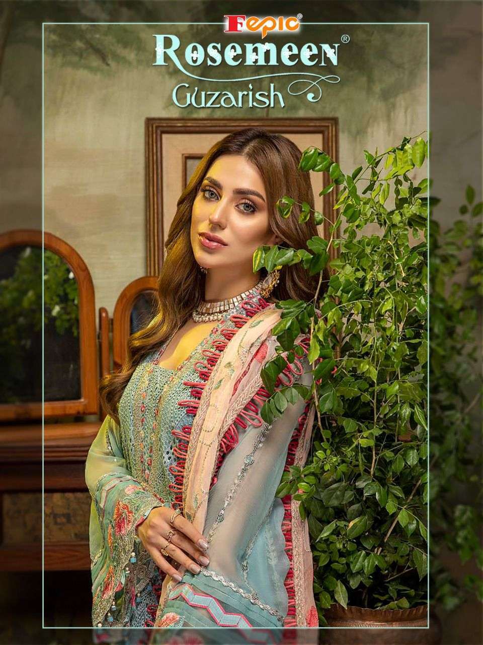 fepic guzarish series 91008-9011 faux georgette pakistani suit