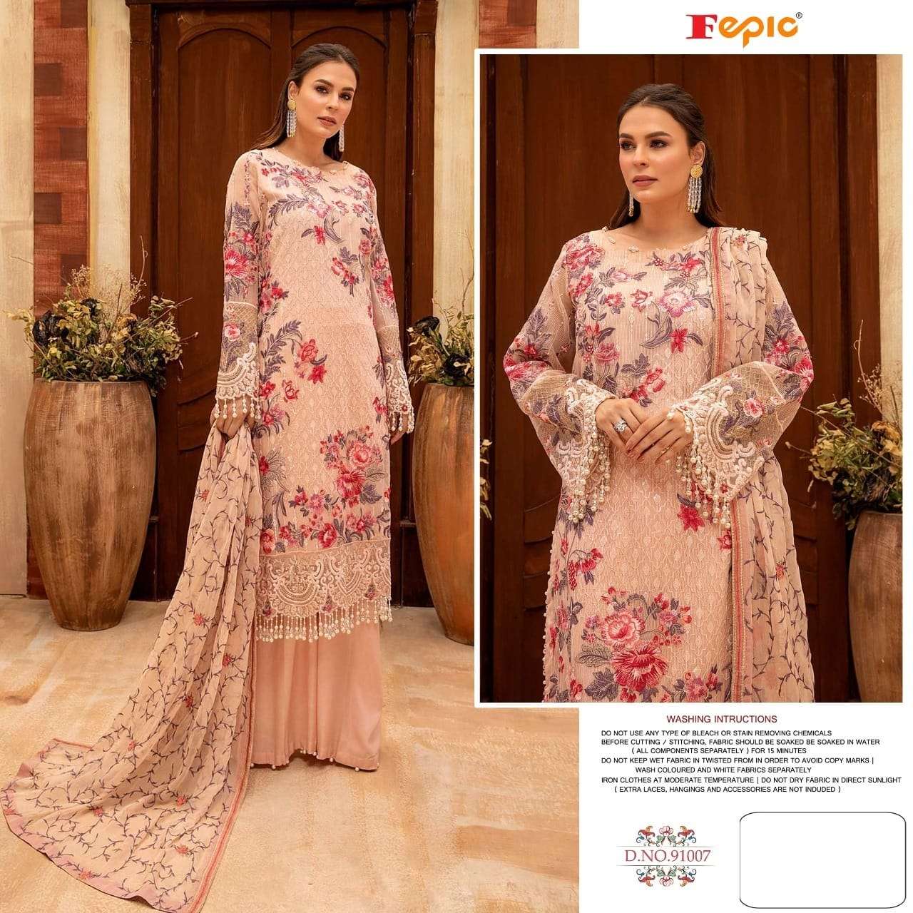 FEPIC ROSEMEEN 91007 DESIGNER GEORGETTE SUIT 