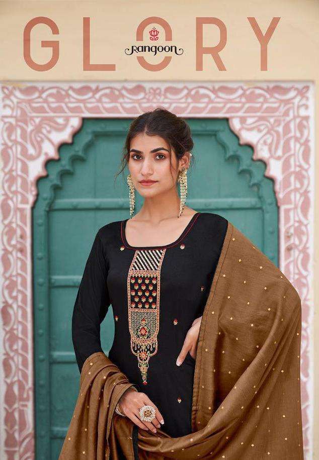 GLORY BY RANGOON SILK WORK READYMADE SALWAR KAMEEZ