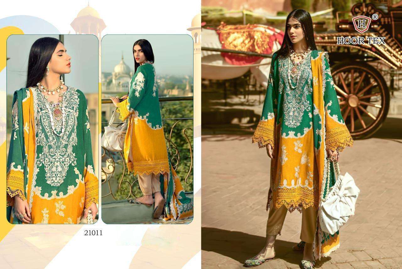 HOOR TEX 21011 DESIGNER LAWN COTTON SUIT 