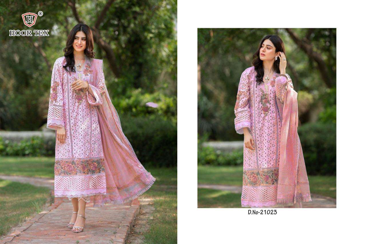 HOOR TEX 21023 DESIGNER LAWN COTTON SUIT 