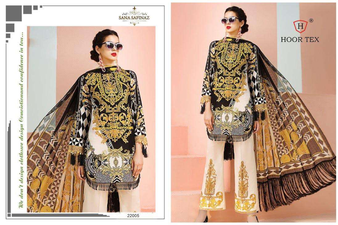 HOOR TEX 22005  DESIGNER HEAVY LAWN COTTON SUIT 