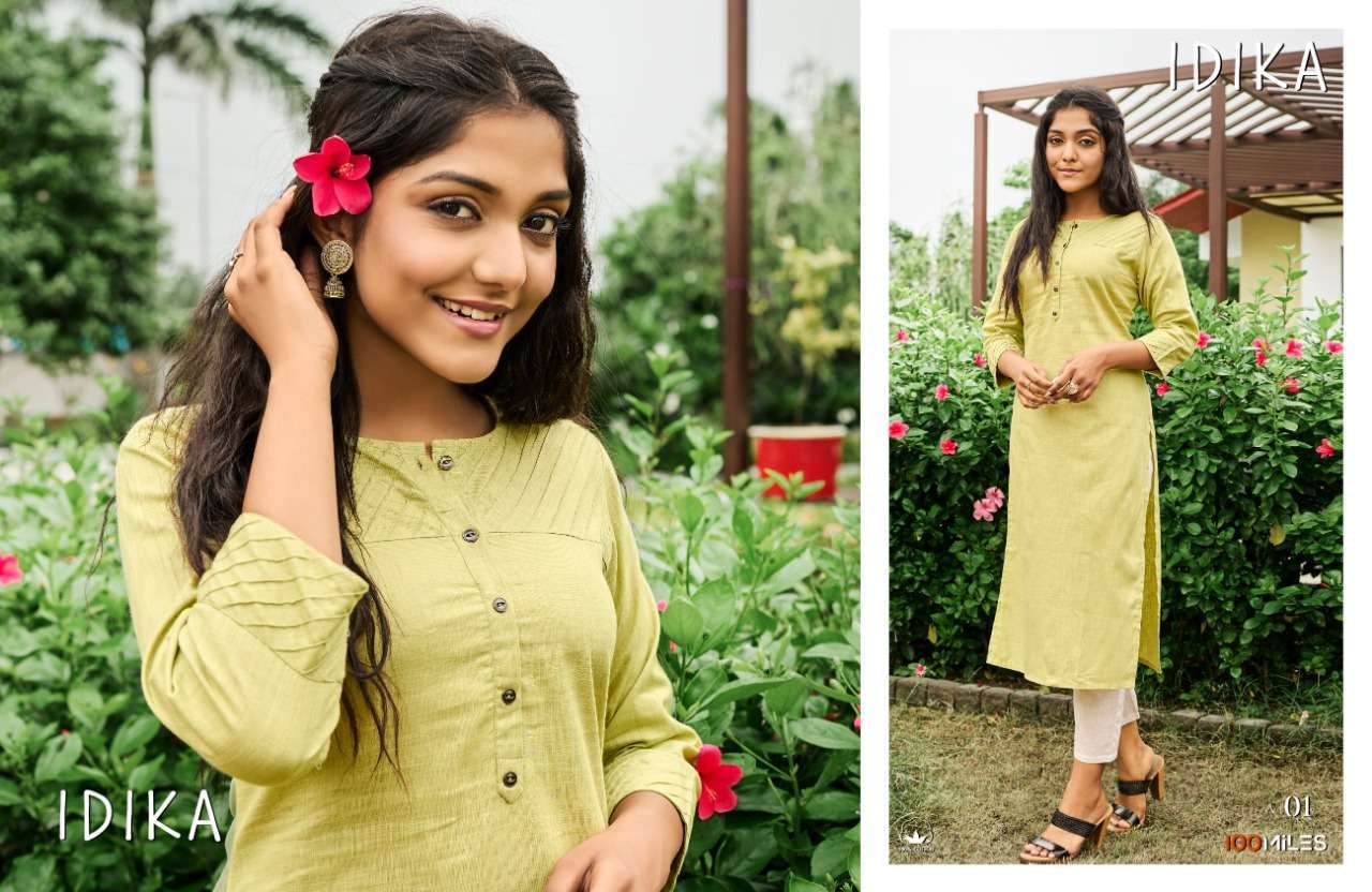 IDIKA BY 100 MILES COTTON DAILY WEAR KURTI SUPPLIER