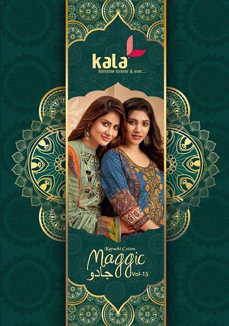 kala maggic vol 15 karachi cotton series 3401-3412 pure cotton suit