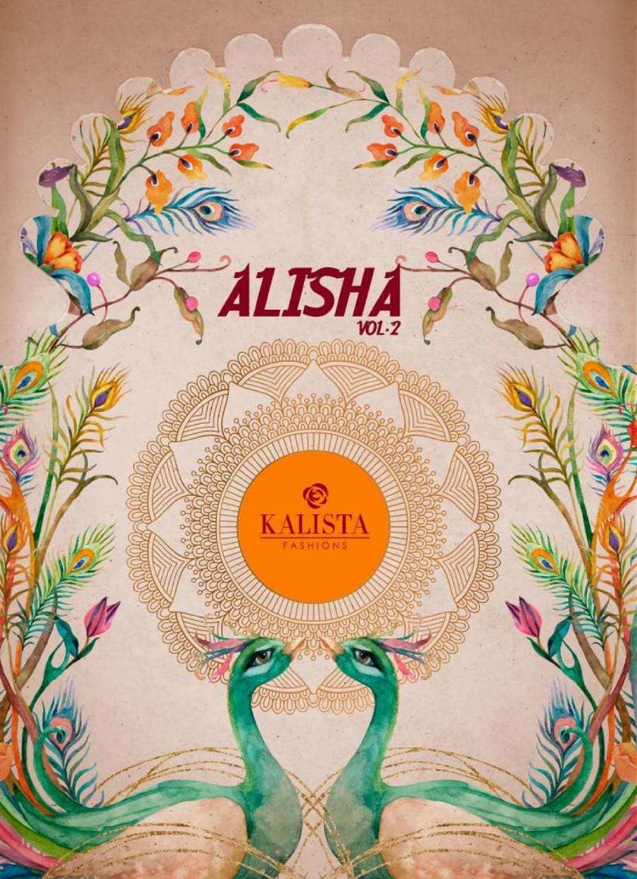 kalista alisha vol 2 series 1007-1012 Heavy blouse with Swaroskvi saree