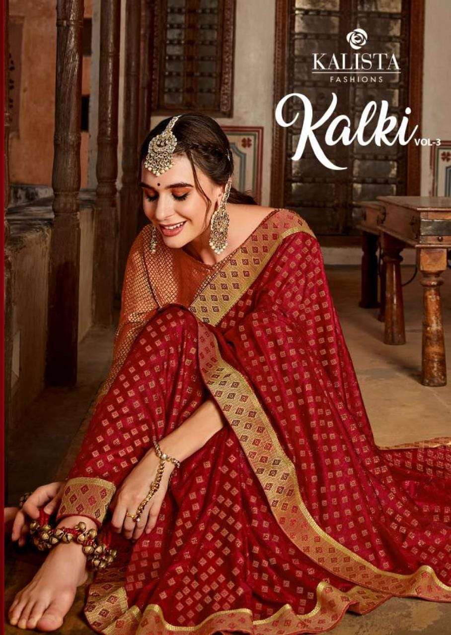 kalista kalki vol 3 series 842-849 Vichitra due drop saree