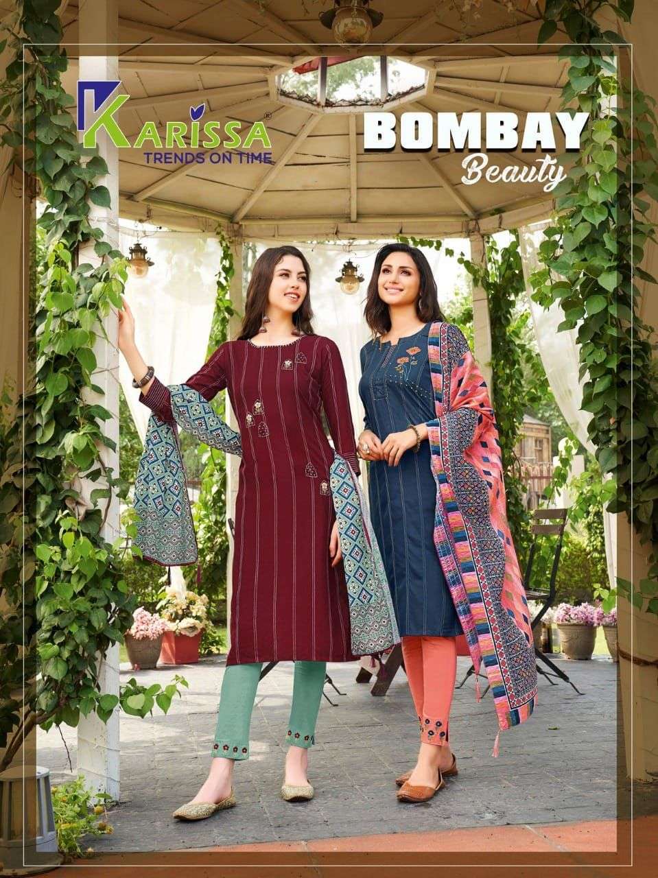 karissa bombay beauty series 1001-1006 viscose rayon suit 