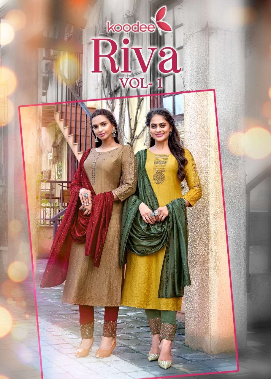 koodee riva vol 1 series 3001-3006 Pure Viscose stips With 3D Weaving suit