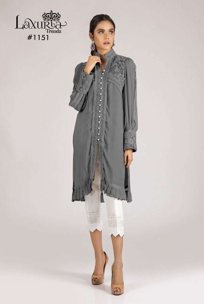 LAXURIA 1151 DESIGNER FAUX GEORGETTE TUNIC 