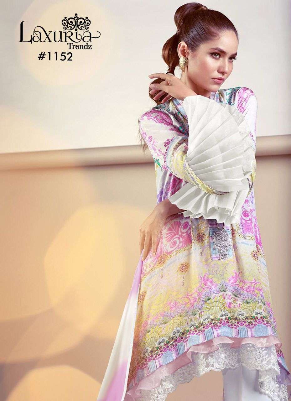 laxuria 1152 designer muslin suit 