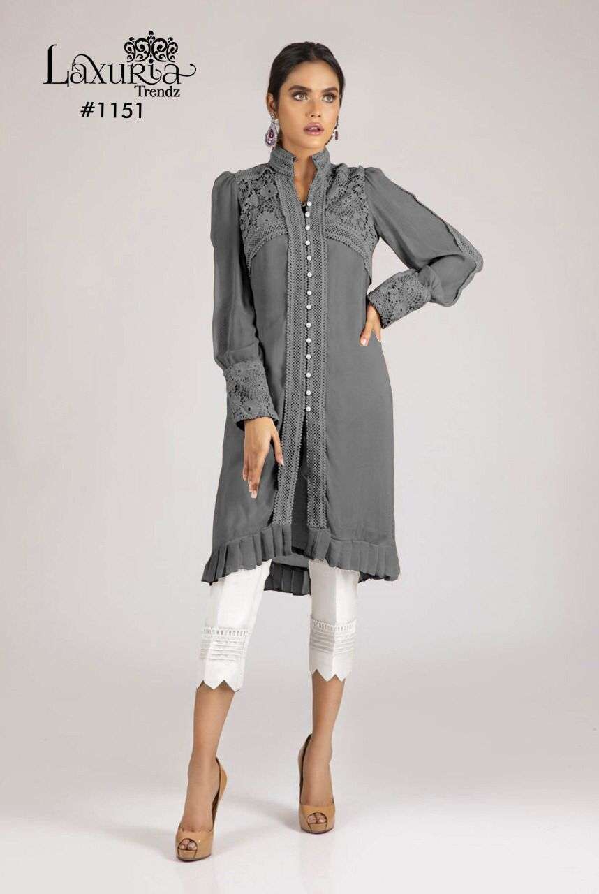 LAXURIA TRENDZ 1151 DESIGNER FAUX GEORGETTE TUNIC