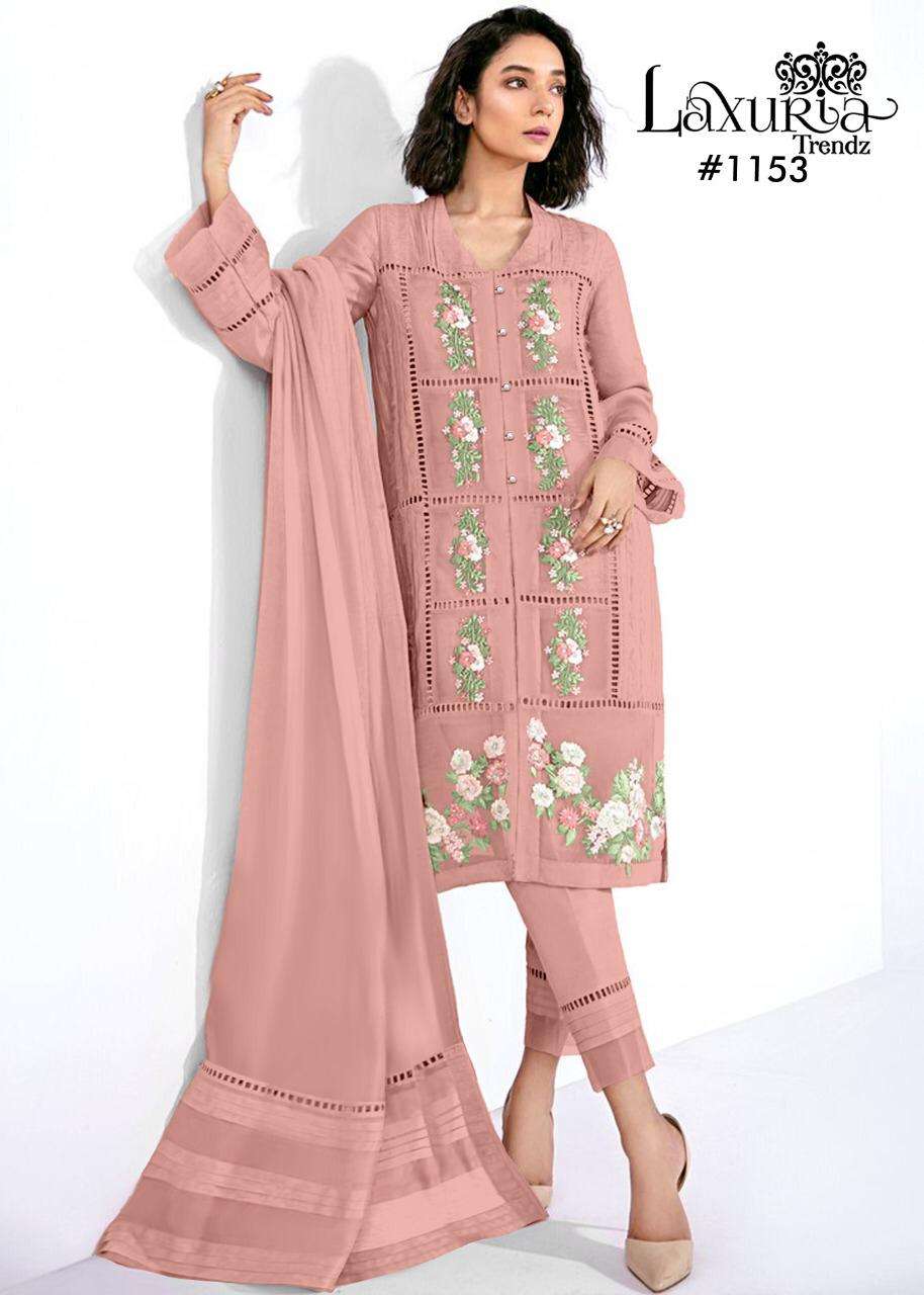 LAXURIA TRENDZ 1153 DESIGNER FAUX GEORGETTE SUIT 