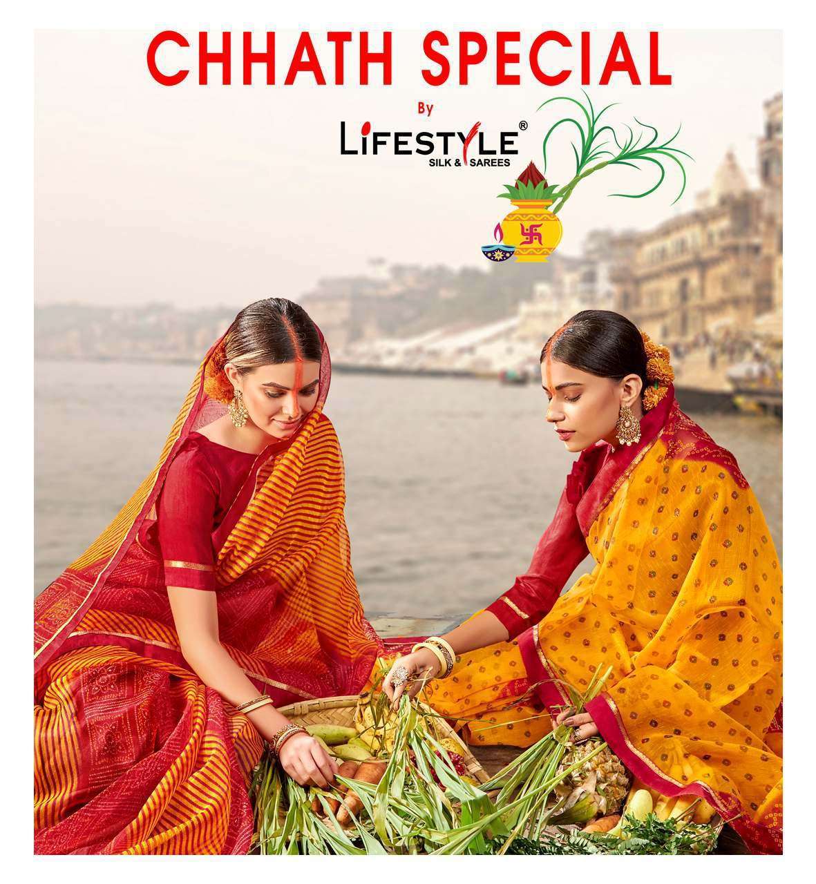 lifetsyle chhath special series 75521-75532 rajjo net saree