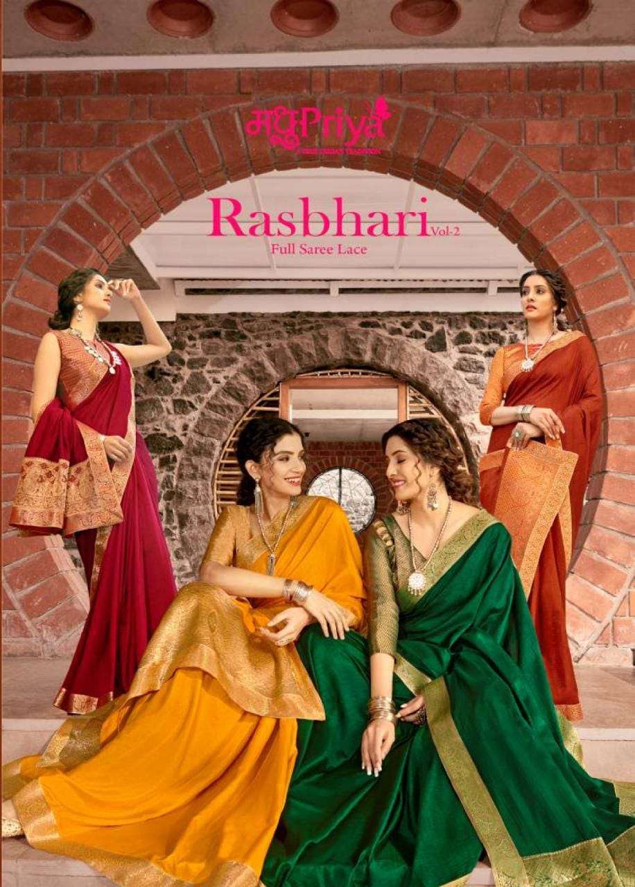 madhupriya rasbhari vol 2 series 19711-19720 vichitra dyed saree