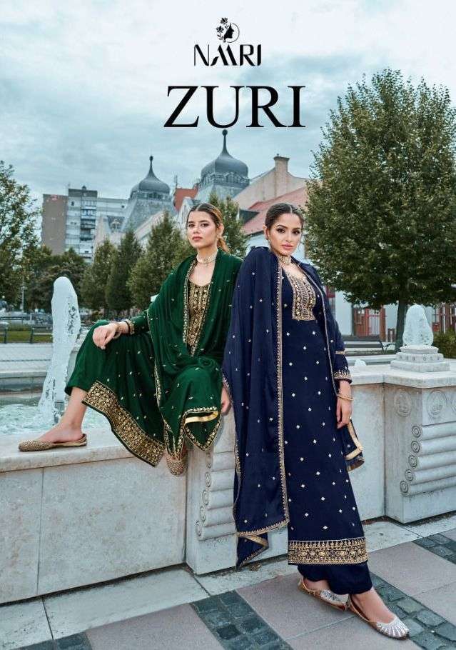 NAARI LAUNCH ZURI SILK DESIGNER FANCY SALWAR KAMEEZ