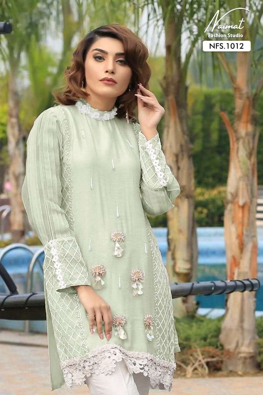 NAIMAT FASHION STUDIO 1012 DESIGNER FAUX GEORGETTE TUNIC 