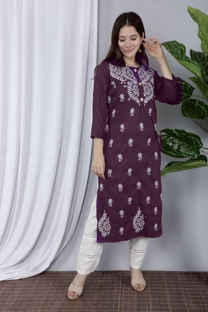 NOOR DESIGNER HEAVY SILK SLUB KURTI 