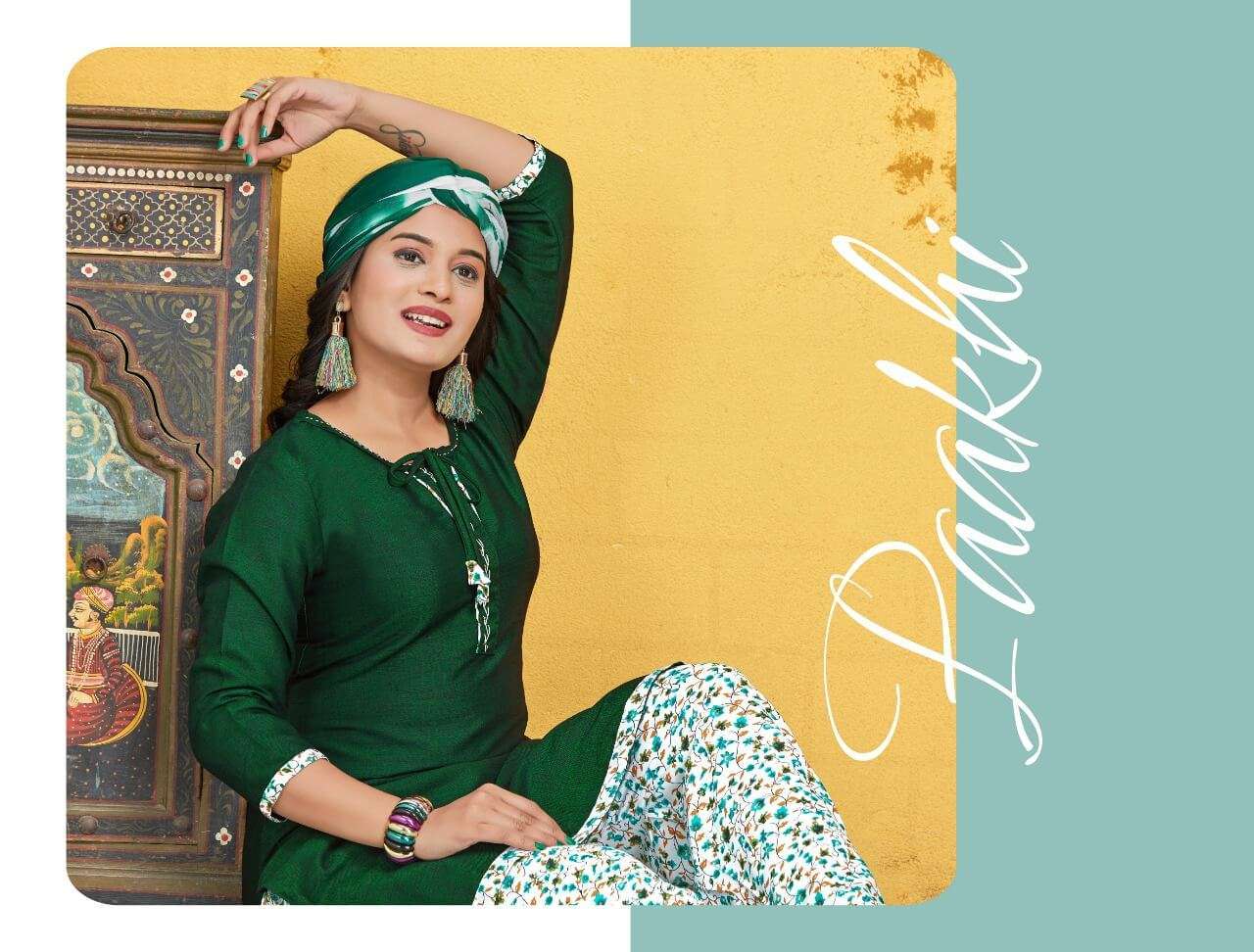 paakhi-2 series 101-106 140 gm two tone rayon readymade suits