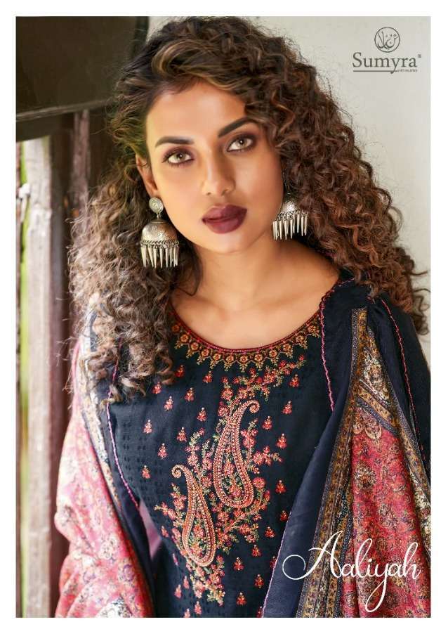 radhika aaliyah series 2001-2006 pure pashmina print kasmiri embroidery suit