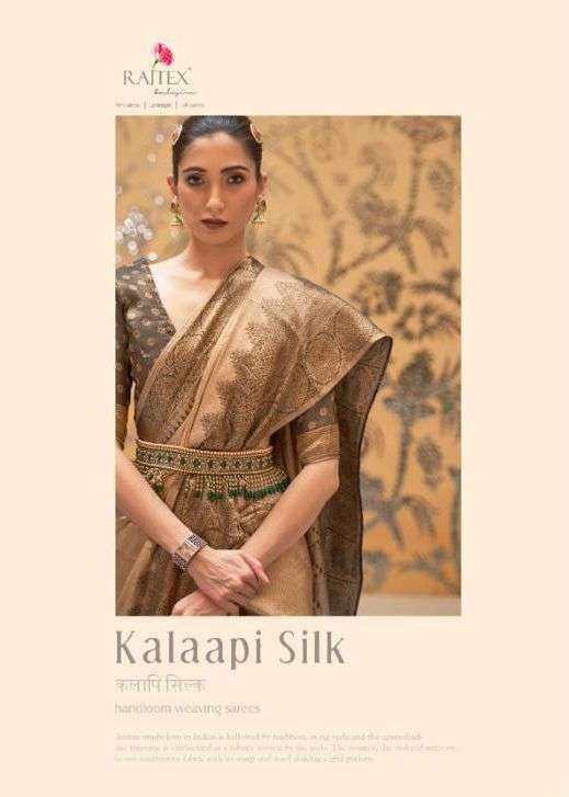 rajtex kalaapi silk series 199001-199006 pure jari weaved base silk saree