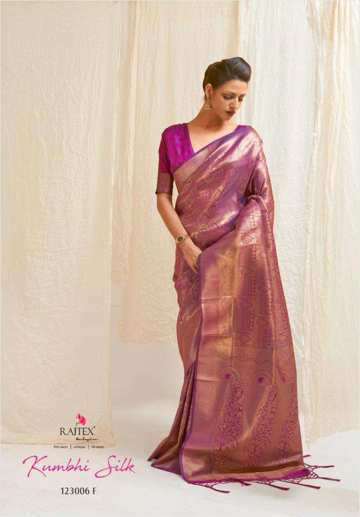 RAJTEX KUMBHI SILK DESIGNER SOFT HANDLOOM WEAVING SILK SAREE 