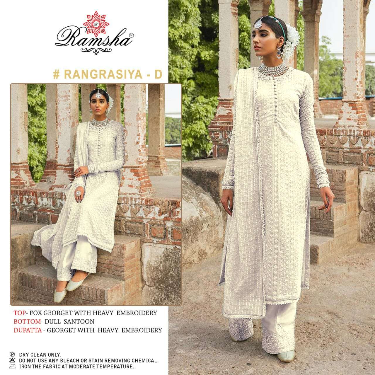 RAMSHA RANGRASIYA NX DESIGNER GEORGETTE SUIT 