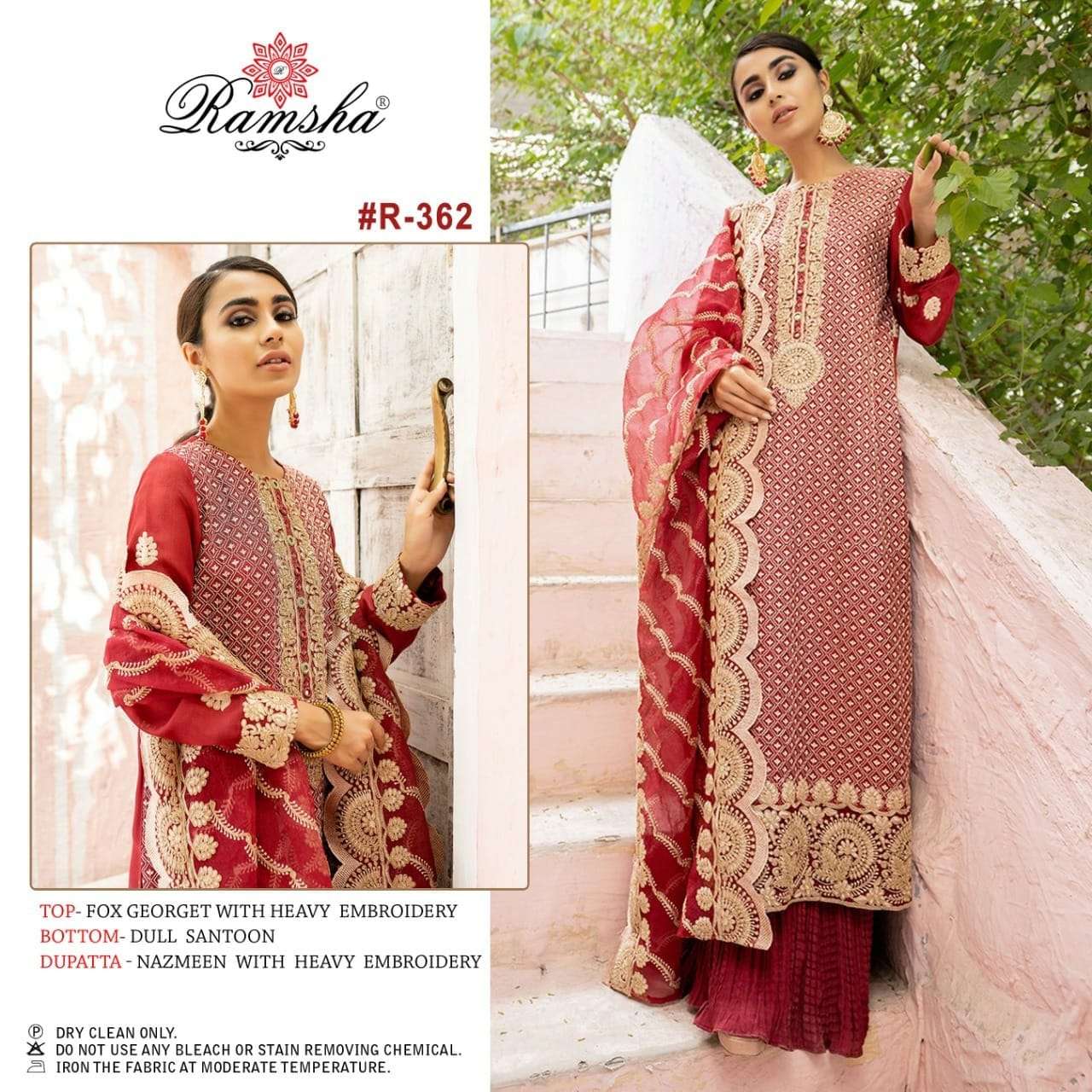 RAMSHA VOL 24 R-359 TO R-362 DESIGNER GEORGETTE SUIT 