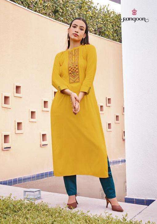 rangoon park vol 3 series 3101-3108 Heavy Rayon kurti