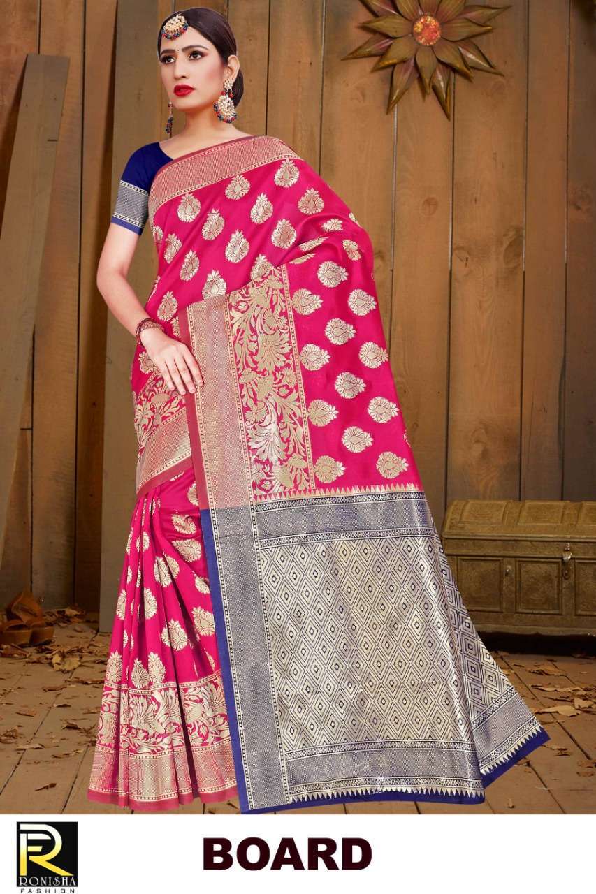 ranjna saree board silk casual wear silk saree Collection 